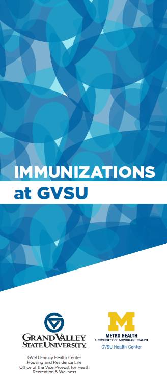 gvsu immunizations brochure cover photo